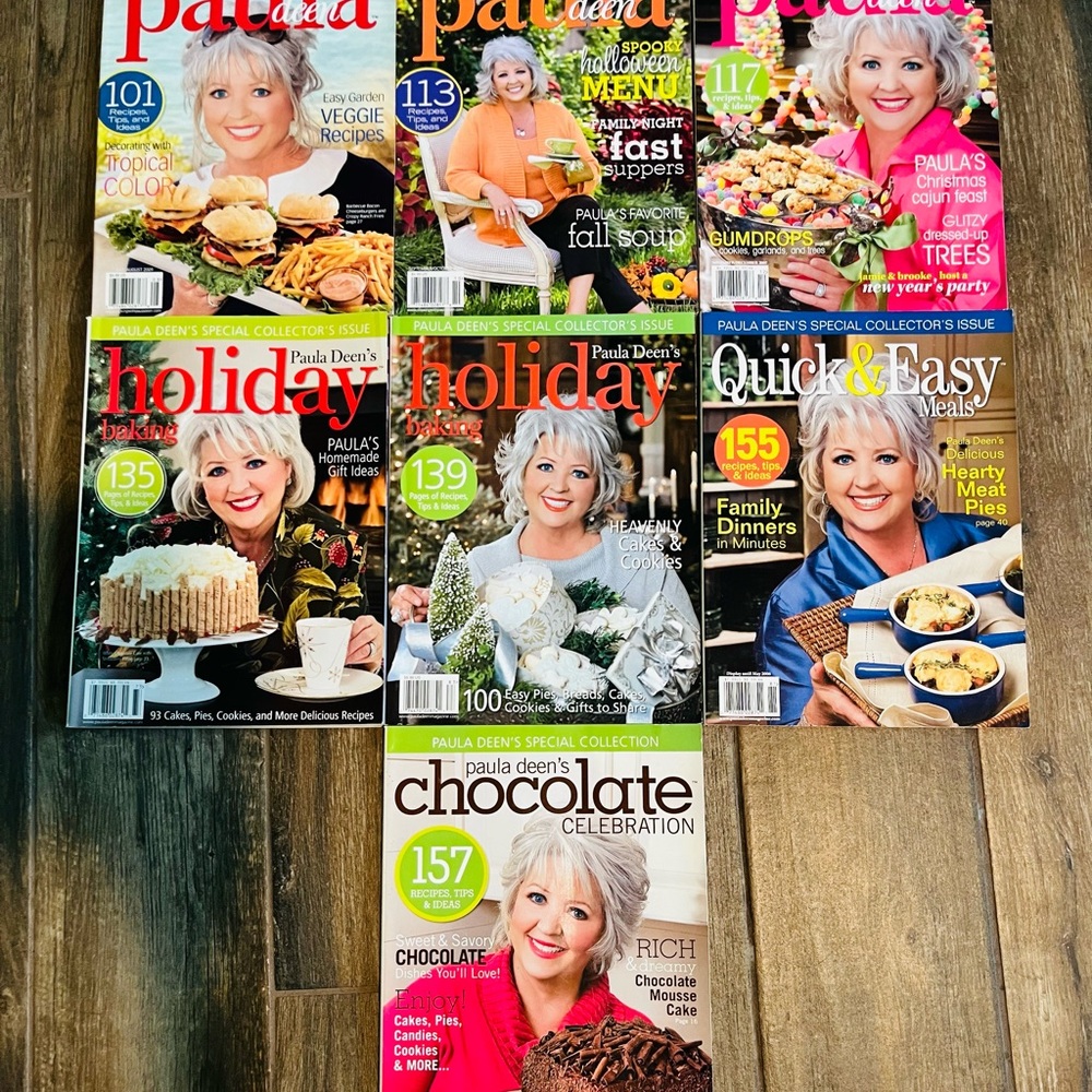 Vintage Paula Deen Magazines Lot of 7 Bundle 
2007 2008 2009
Some collectors
